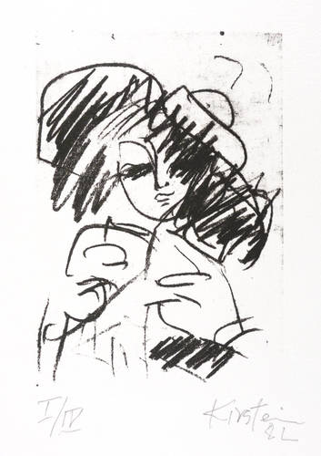 Schmidt-Kirstein, Helmut -  -  - Mädchen mit dunklem Haar