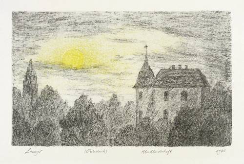 Lewinger, Ernst -  -  - Abendlandschaft