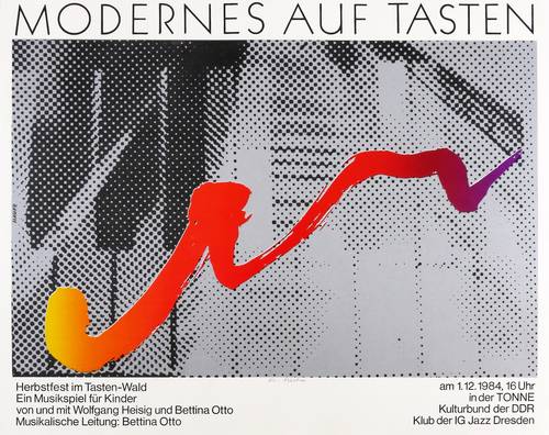 Haufe, Jürgen - Plakat Konzert Tonne Dresden - Plakat Konzert Tonne Dresden - Modernes auf Tasten