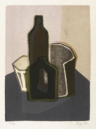 Torges, Günter -  -  - Stillleben mit Flasche