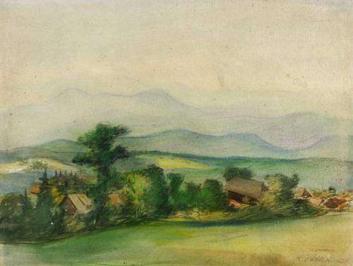 Völker, Karl -  -  - Dorf im Bergland