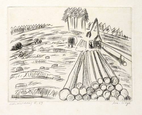 Lilge, Marlis -  -  - Holzeinschlag II