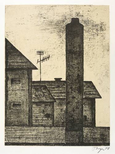 Torges, Günter -  -  - Fensterblick mit Keramik