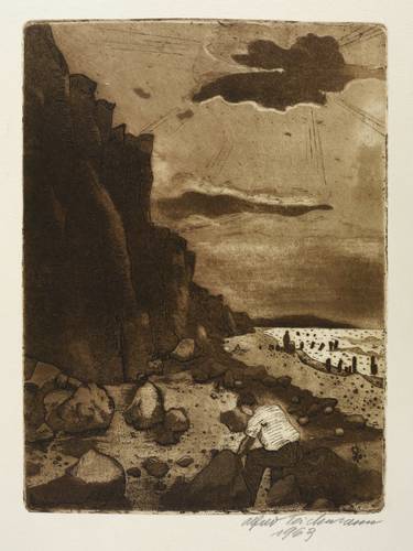 Teichmann, Alfred -  -  - Steilufer bei Ahrenshoop