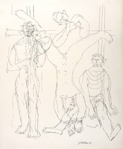 Zickelbein, Horst -  -  - Marsyas (frei nach Tizian)