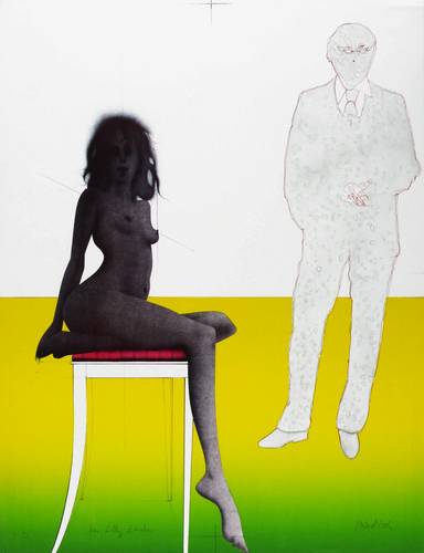 Wunderlich, Paul -  -  - Selbst mit Modell