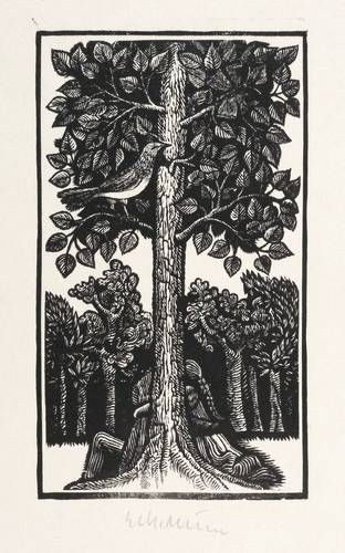 Müller, Gerhard Kurt -  -  - Ohne Titel (Liebespaar unterm Baum)