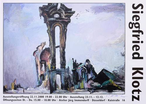 Klotz, Siegfried - Ausstellungsplakat Atelier Immendorff Düsseldorf - Ausstellungsplakat Atelier Immendorff Düsseldorf - Siegfried Klotz