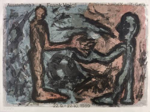 Voigt, Frank - Ausstellungsplakat Galerie Junge Kunst Gera - Ausstellungsplakat Galerie Junge Kunst Gera - Begegnung