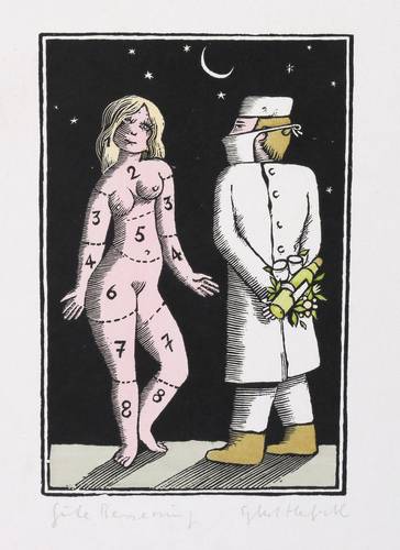 Herfurth, Egbert -  -  - Die Schöne und der Arzt (Gute Besserung)