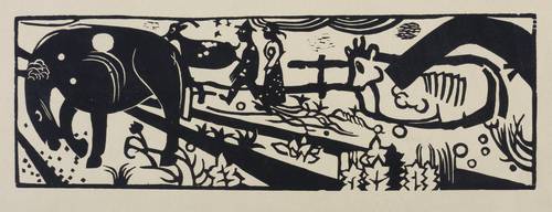 Campendonk, Heinrich -  -  - Bauerngang (Tiere)