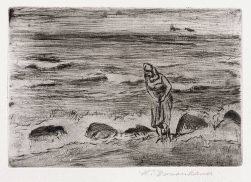 Rosenhauer, Theodor -  -  - Frau am Strand