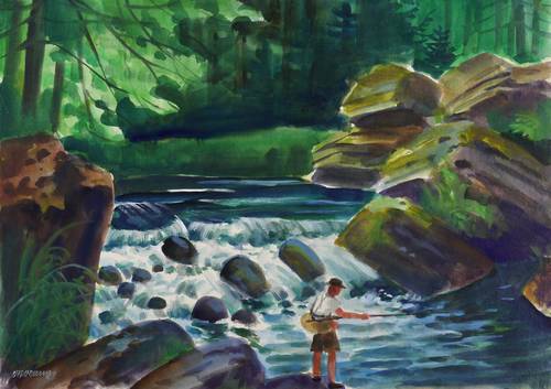 Lange, Otto -  -  - Angler