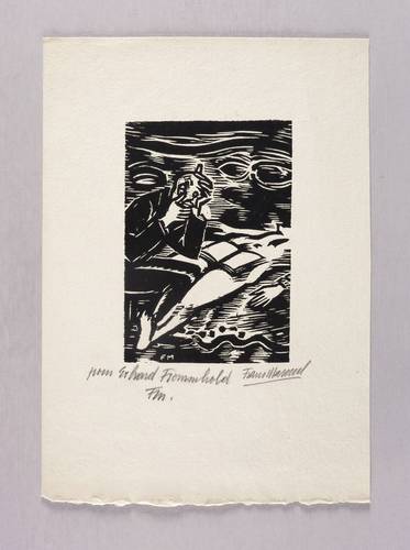 Masereel, Frans -  -  - Ohne Titel (Lesender mit Akt)