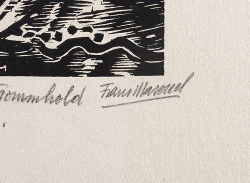 Masereel, Frans -  -  - Ohne Titel (Lesender mit Akt)