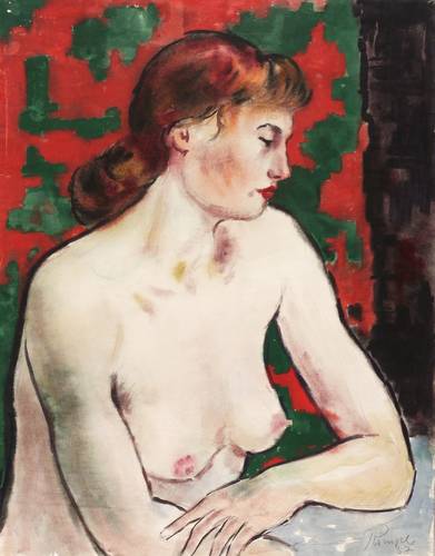 Römpler, Karl -  -  - Halbakt