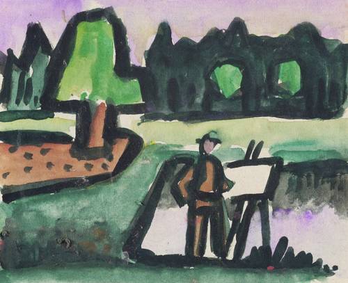 Wolfgang, Alexander -  -  - Maler in der Landschaft (II)