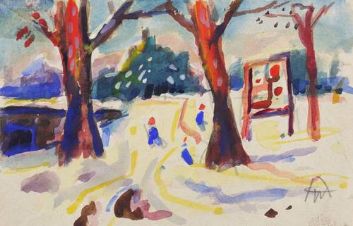 Wolfgang, Alexander -  -  - Kleine Winterlandschaft