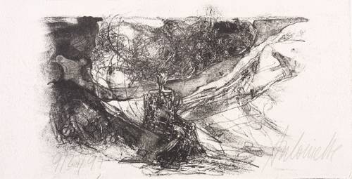 ANTOINETTE -  -  - Ohne Titel (Gesicht, liegend)