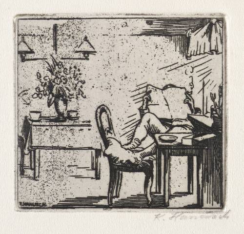 Hanusch, Karl -  -  - Zeitungsleser