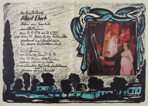 Herrmann, Peter - Einladungskarte - Einladungskarte - Ausstellung Albert Ebert