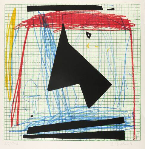 Hahn, Bernd -  -  - Abstrakte Komposition (Clown)