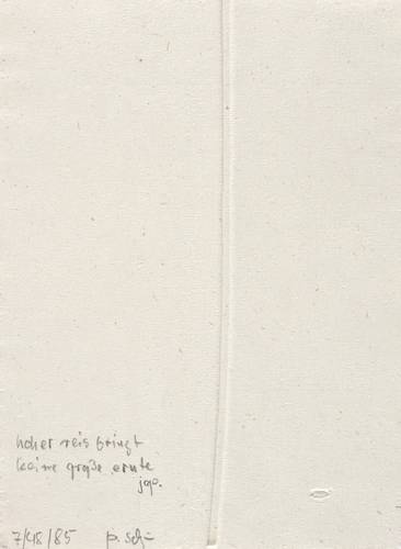 Schulze, Fritz Peter -  -  - Hoher Reis bringt keine große Ernte