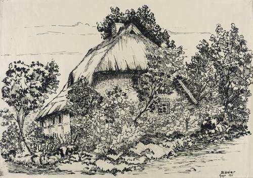 Söder, Gert -  -  - Fischerkate in Gager (Insel Rügen)