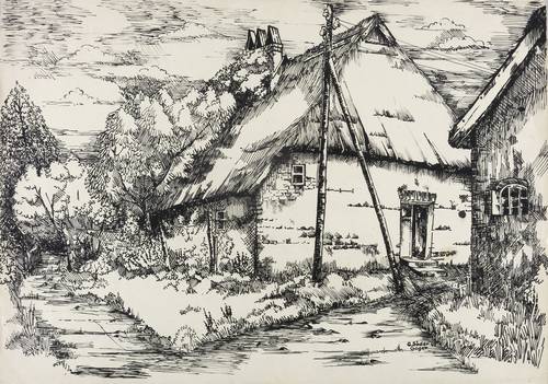 Söder, Gert -  -  - Dorfansicht Gager (Insel Rügen)