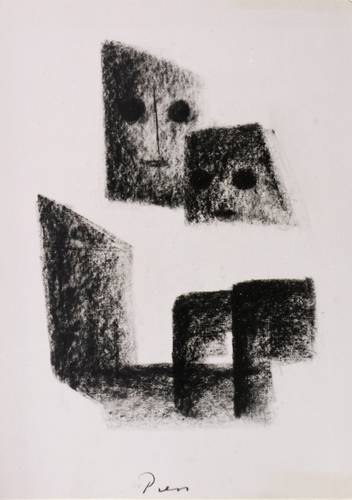 Press, Friedrich -  -  - Maria mit Kind (nach Siebdruck)