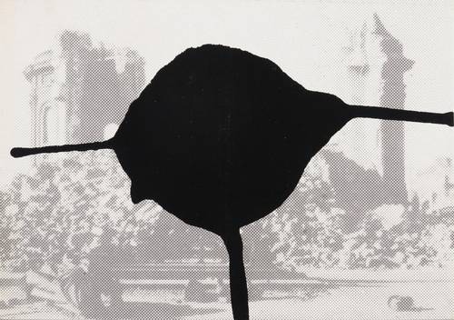 Petrovsky, Wolfgang -  -  - Schwarzer Fleck auf Stadtlandschaft