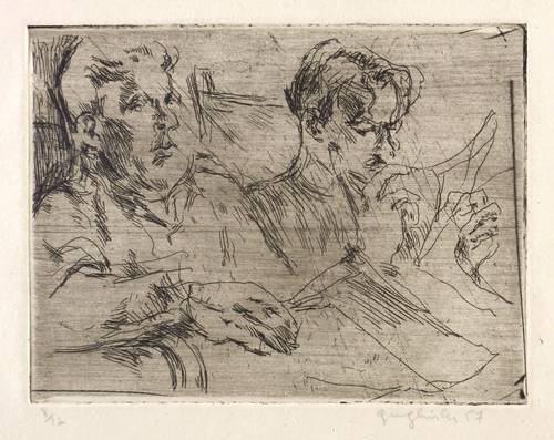 Eisler, Georg -  -  - Zwei junge Männer