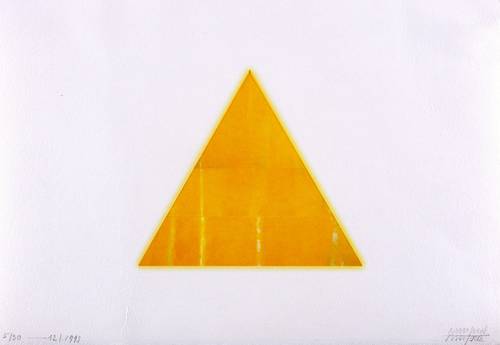 Mayerle, Manfred -  -  - Ohne Titel (Gelbes Dreieck)