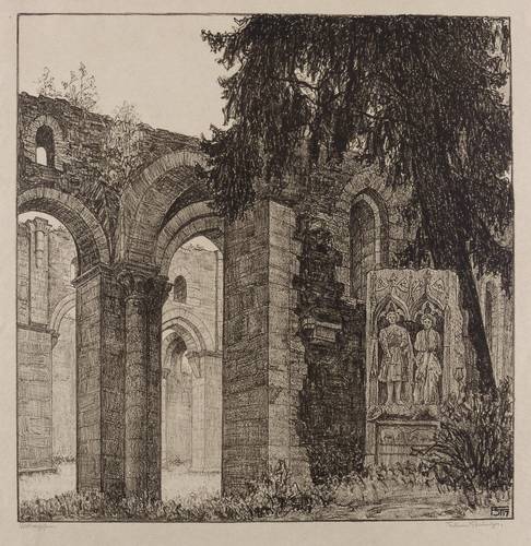 Steiniger, Ferdinand -  -  - Weltvergessen (Klosterruine Arnsburg)