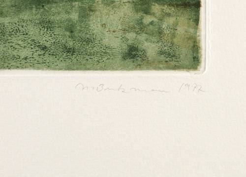 Butzmann, Manfred -  -  - Landschaft mit Zaunpfählen