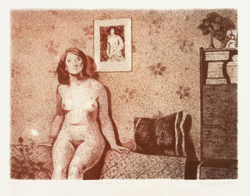 Gerbeth, Dieter -  -  - Akt im Zimmer