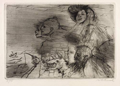 Münch, Armin -  -  - Menschen auf der Mole