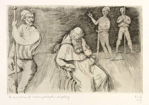 Escher, Hans - Sacco di Roma - Sacco di Roma - Verhöhnung des Papstes in der Engelsburg