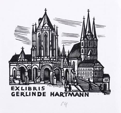 Ott, Herbert -  -  - Exlibris Gerlinde Hartmann (Dom und Serverkirche Erfurt)