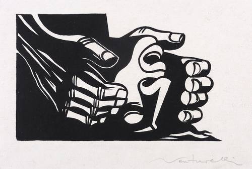 Venturelli, José -  -  - Ohne Titel (Helfende Hände)