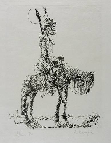 Deutscher Grafiker -  -  - Don Quichotte
