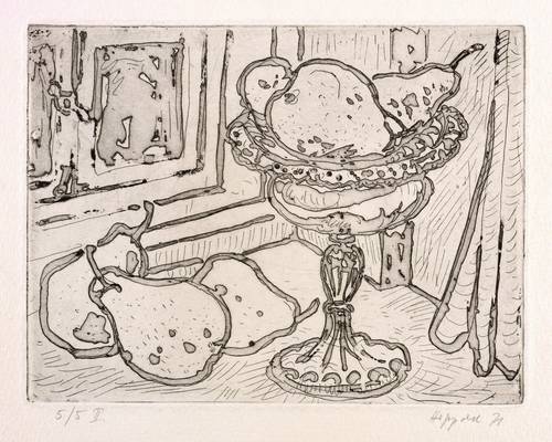 Hippold, Erhard -  -  - Stillleben mit Obstschale