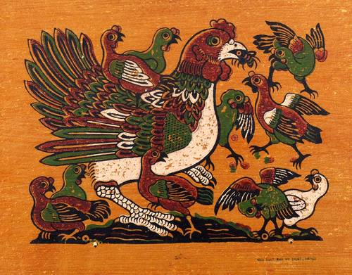 Vietnamesisch - Tranh Dong Ho - Tranh Dong Ho - Ga dan