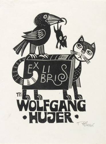 Richter, Willi -  -  - Exlibris Wolfgang Hujer
