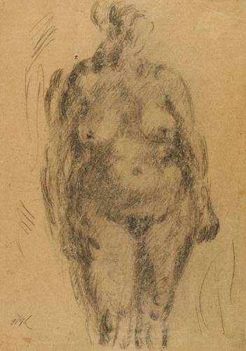 Kaiser, Peter -  -  - Stehender weiblicher Akt (frontal)