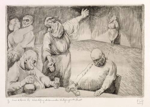 Escher, Hans - Sacco di Roma - Sacco di Roma - Verkündigung des kommenden Unterganges der Stadt