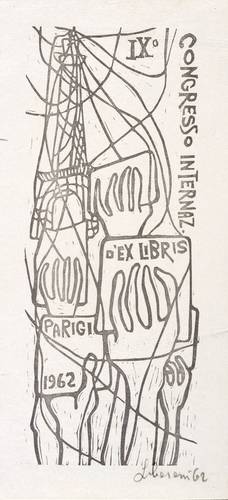Italienischer Grafiker -  -  - IX. Congresso internazionale d'Exlibris Paris