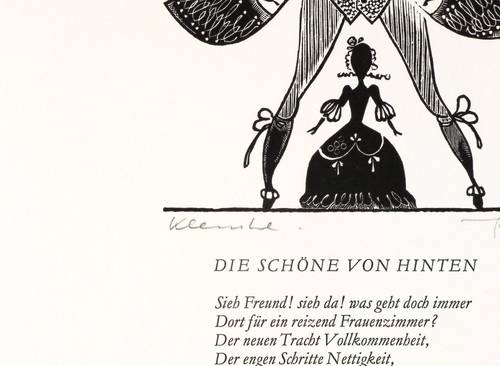 Klemke, Werner - Wer pocht? - Herr Nachbar? - Nur herein! (Gotthold Ephraim Lessing) - Wer pocht? - Herr Nachbar? - Nur herein! (Gotthold Ephraim Lessing) - Die Schöne von hinten