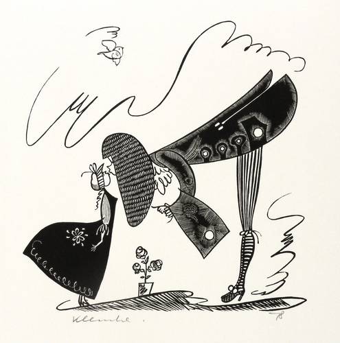 Klemke, Werner - Wer pocht? - Herr Nachbar? - Nur herein! (Gotthold Ephraim Lessing) - Wer pocht? - Herr Nachbar? - Nur herein! (Gotthold Ephraim Lessing) - An eine kleine Schöne