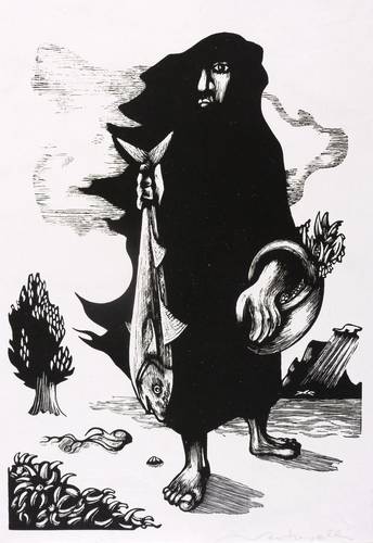 Venturelli, José -  -  - Heimkehrende Fischersfrau